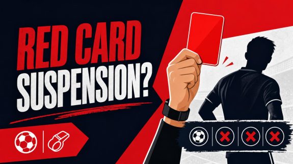 Red Card Suspension: How Many Games Will a Player Miss?