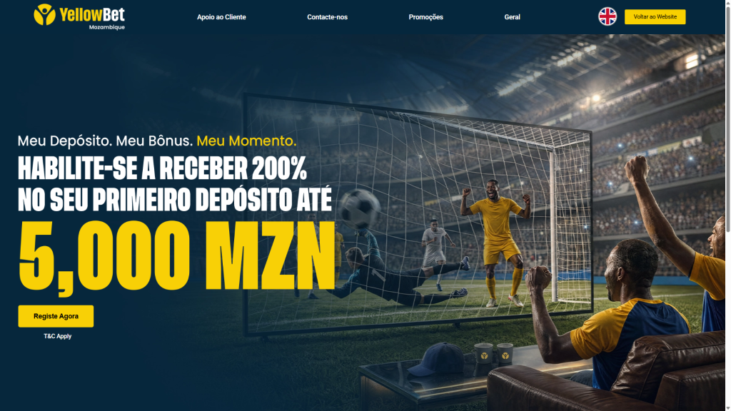 Yellowbet Mozambique sports offer screenshot